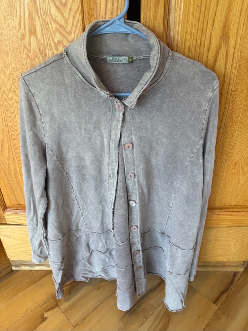 Chalet Gray Button-Down Shirt Jacket